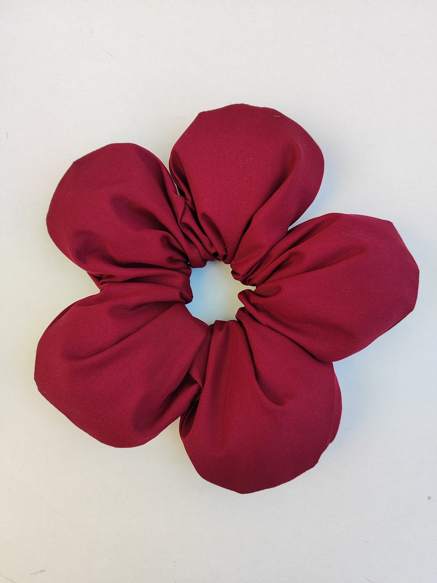 Λουλουδένια scrunchies ''μπορντό''