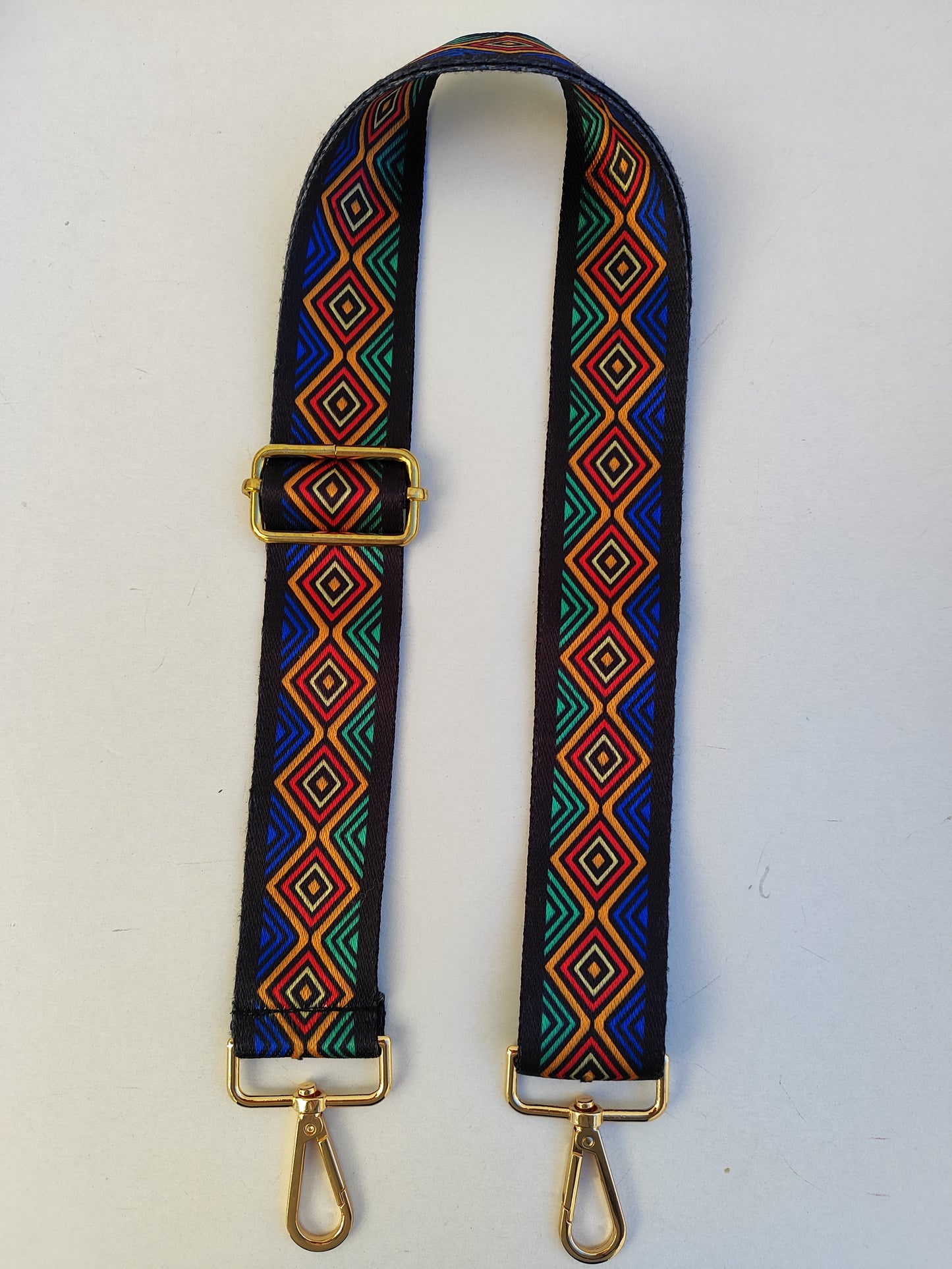 Ιμάντας για τσάντες , πολύχρωμα γεωμετρικά σχέδια.