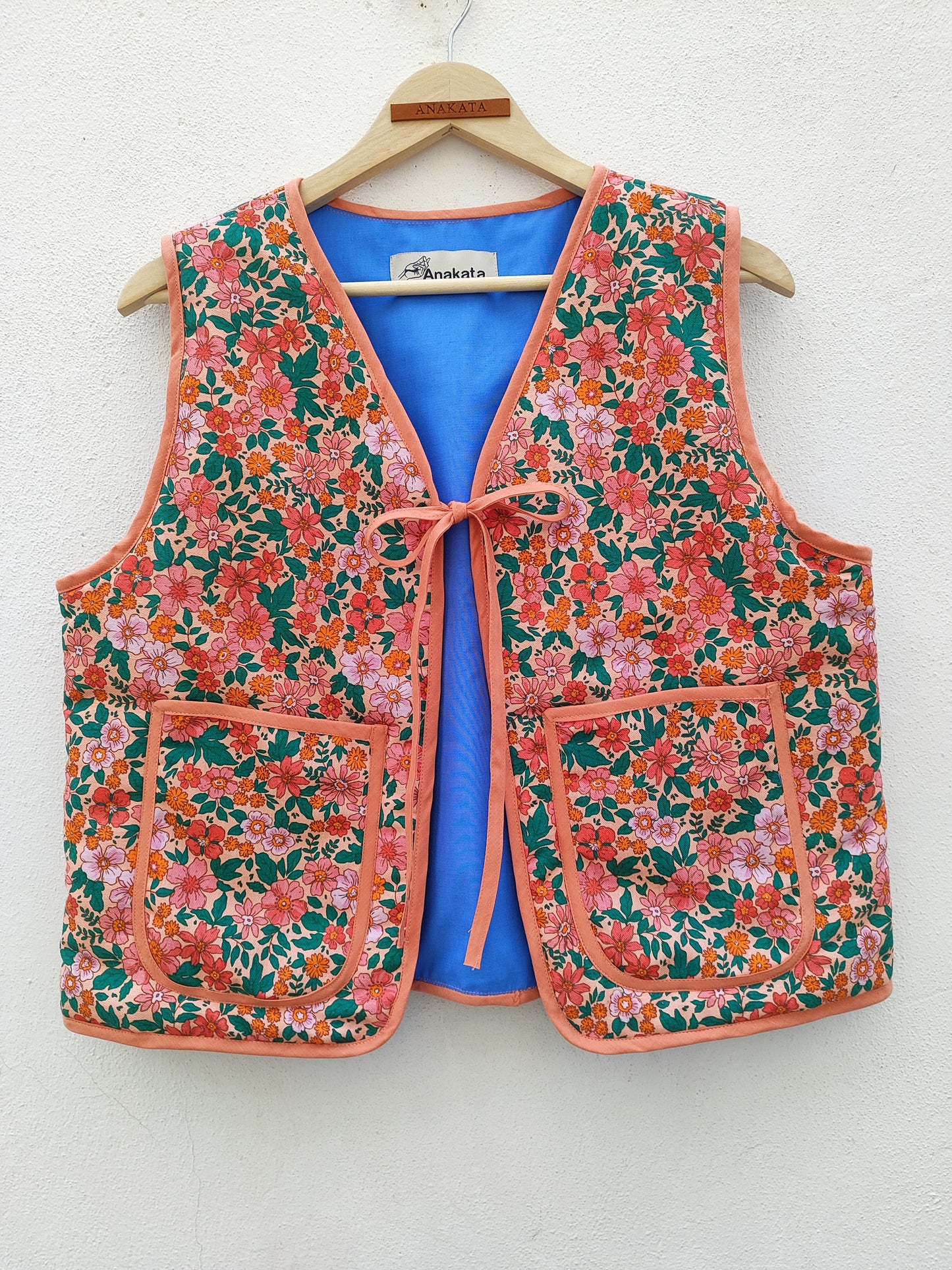 Χειροποίητο γιλέκο φλοράλ