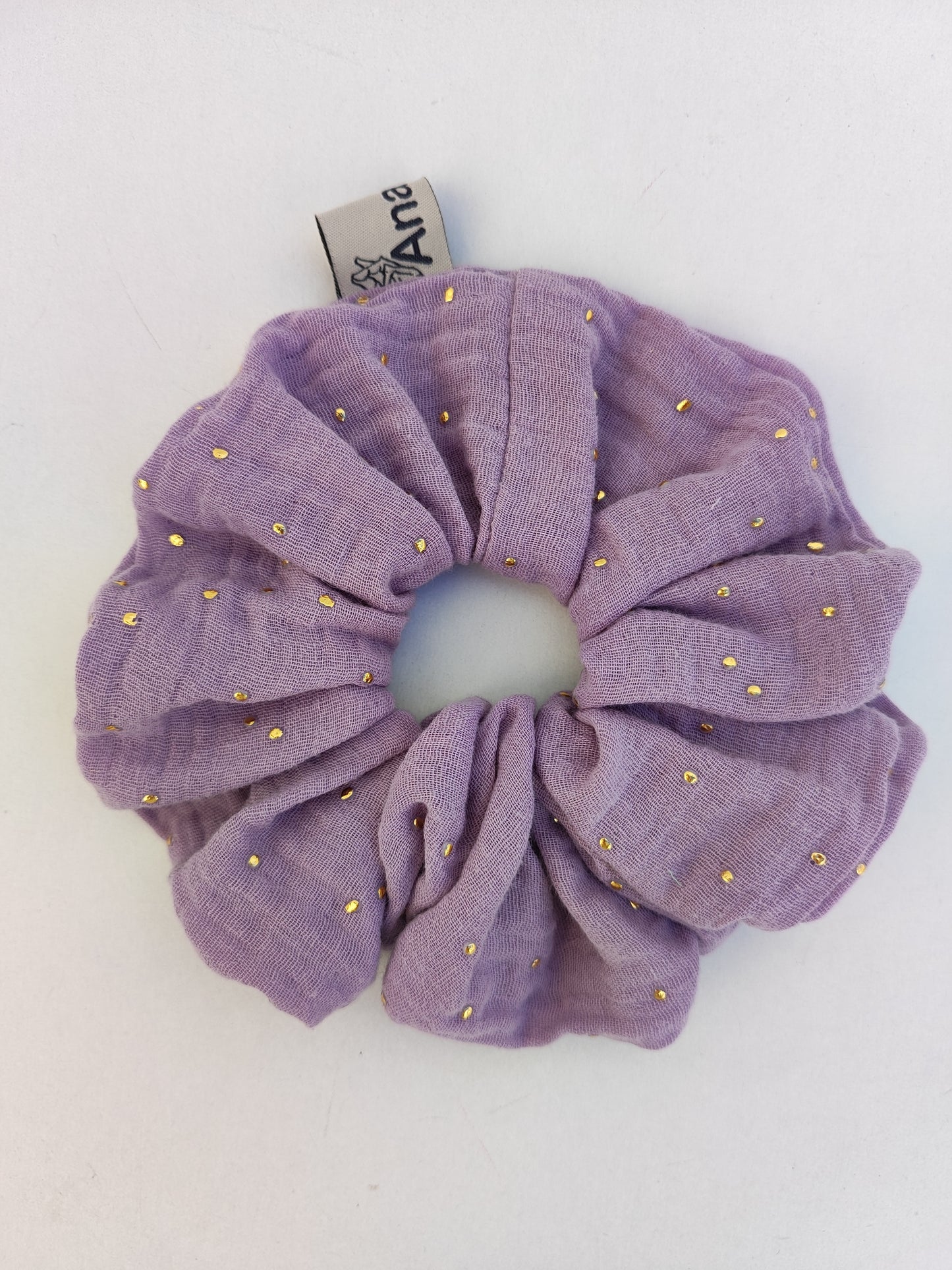 XL φρου φρου χειροποίητο ''λιλά με χρυσές πιτσίλες''