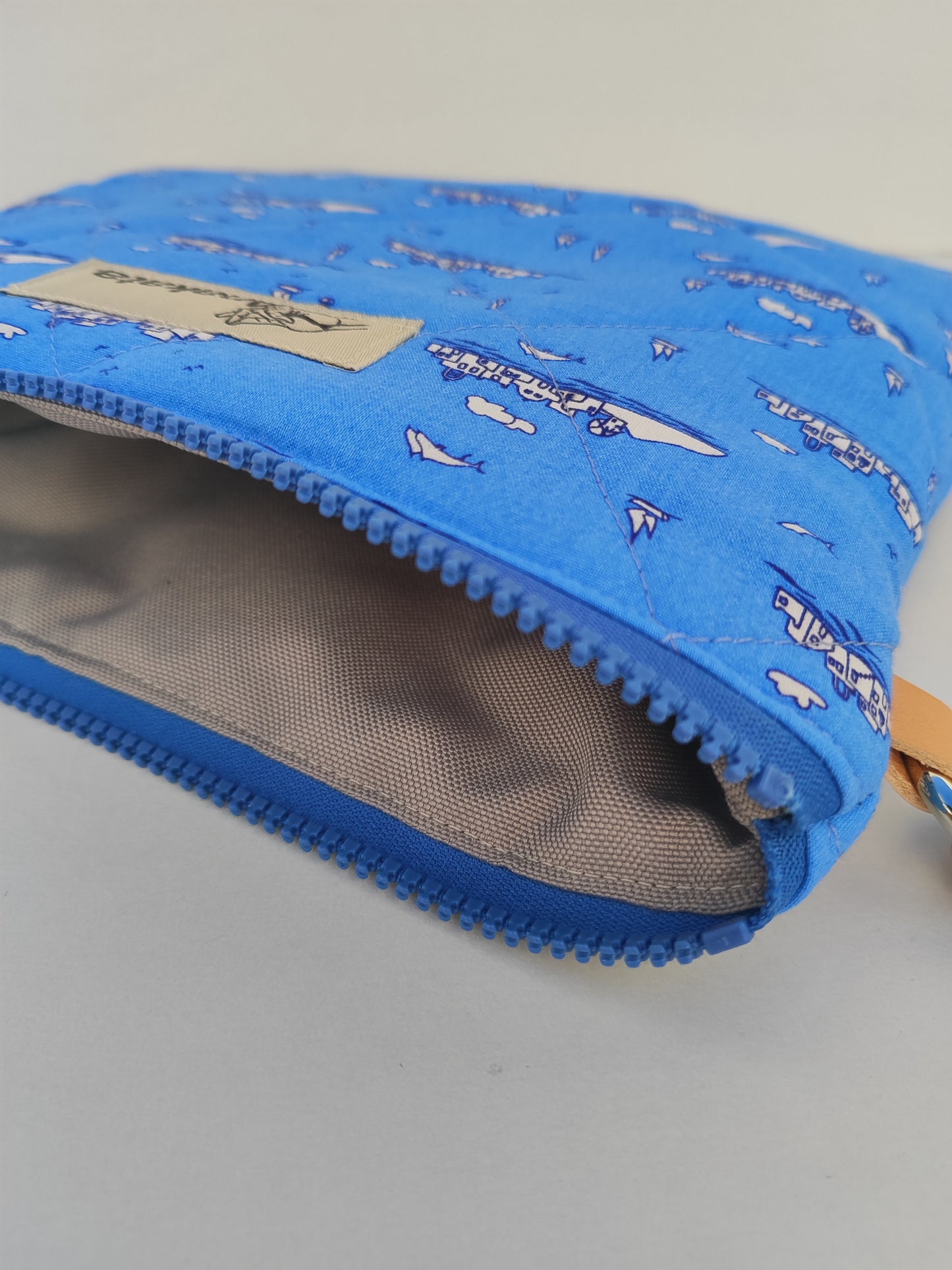 Καπιτονέ τσαντάκι με φερμουάρ ''Κυκλάδες''