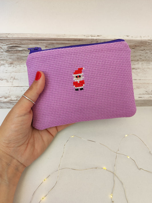 Μικρό κεντημένο πορτοφολάκι - Άγιος Βασίλης