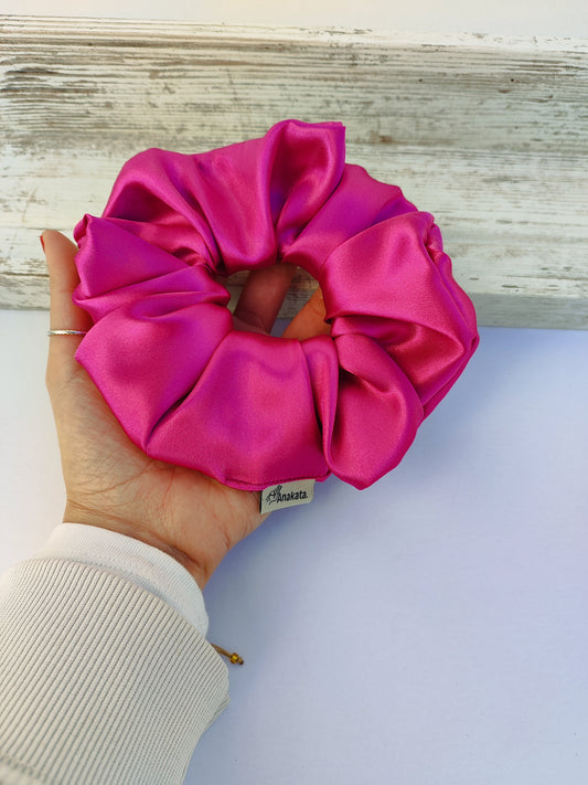 XL φρου φρου χειροποίητο - σατέν φούξια