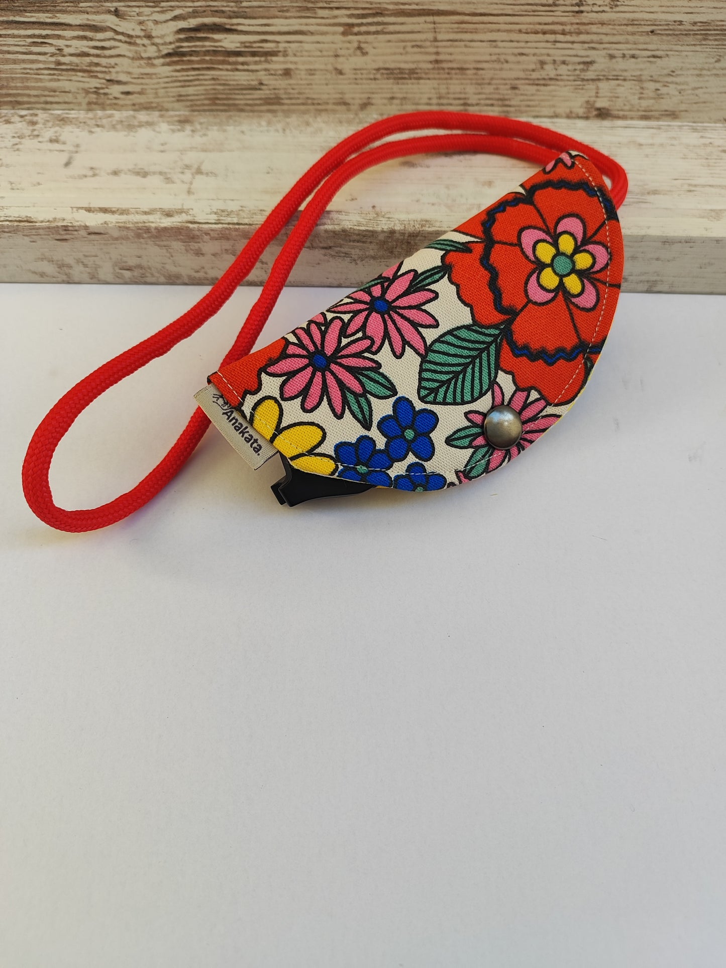 Υφασμάτινη θήκη γυαλιών -  έντονο φλοράλ.